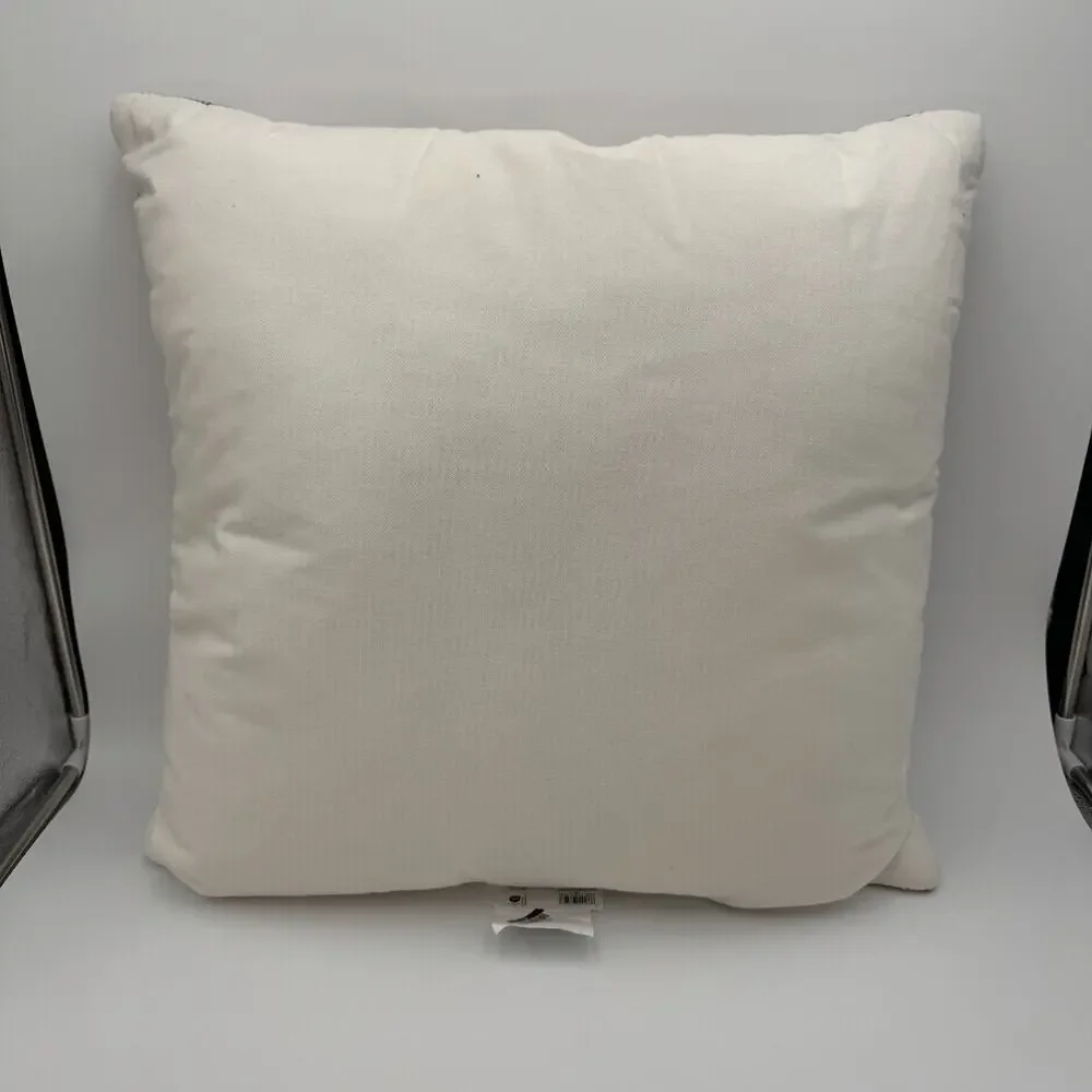 Threshold Oversized‎ 24x24 Woven Linework Throw Pillow Textured Gold NEW